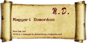 Magyari Domonkos névjegykártya